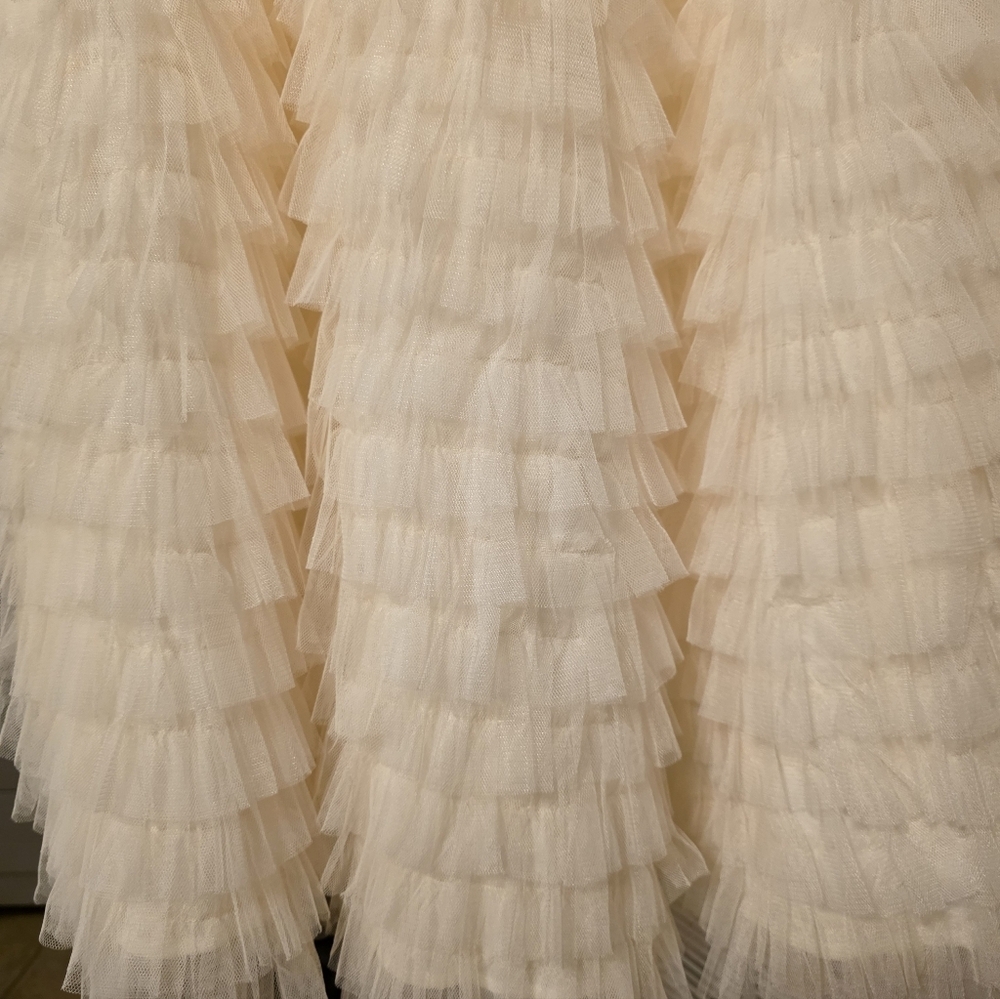 Chicwish Swan Cloud Tulle Tiered Maxi EUC M/L - Picture 10 of 17